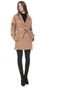 Casaco Trench Coat Sarja Forum Pespontos Bege - Marca Forum