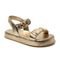 Papete Rasteira Sandalia Ouro Light Sola Alta Plataforma Kuento Shoes - Marca KUENTO SHOES