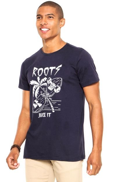 Camiseta Juice It Same Roots Azul - Marca Juice It