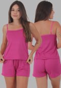 Kit 3 Pijamas Baby Doll Saint Tropez Suede Lisos - Marca Click Mais Bonita