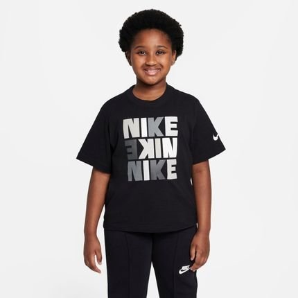 Camiseta Nike Sportswear Boxy Print Infantil - Marca Nike