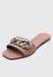 Rasteira DAFITI SHOES Correntes Nude - Marca DAFITI SHOES