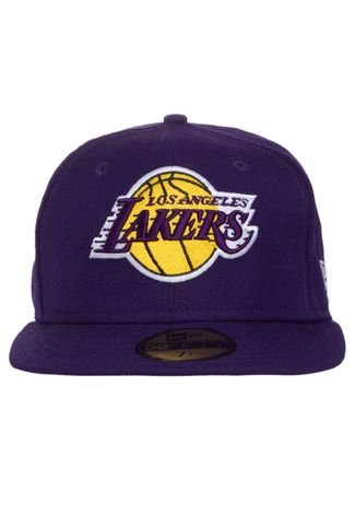 Boné New Era Basic Los Angeles Lakers Royal Roxo