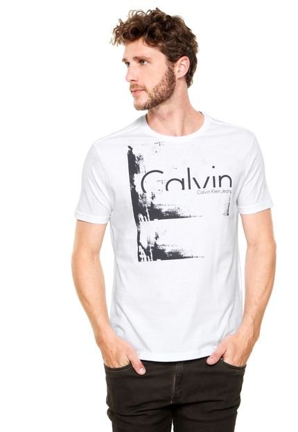 Camiseta Calvin Klein Jeans Estampada Branca - Marca Calvin Klein Jeans