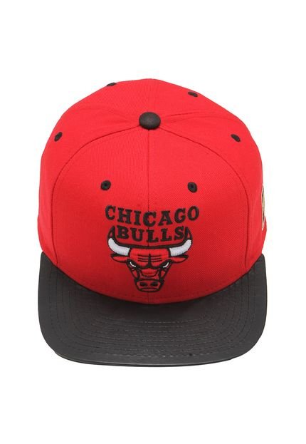 Boné Mitchell & Ness Snapback Colt Chicago Bulls Vermelho/Preto - Marca Mitchell & Ness