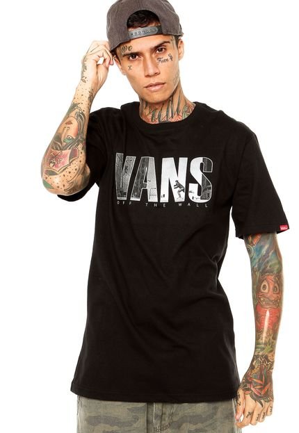 Camiseta Vans Push Through Preta - Marca Vans