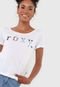Blusa Roxy Big Logo Branca - Marca Roxy