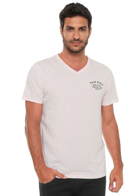 Camiseta Colcci Palm Beach Rosa - Marca Colcci