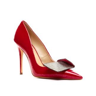 Scarpin Verniz Vermelho Salto Alto Cecconello 2396015-1