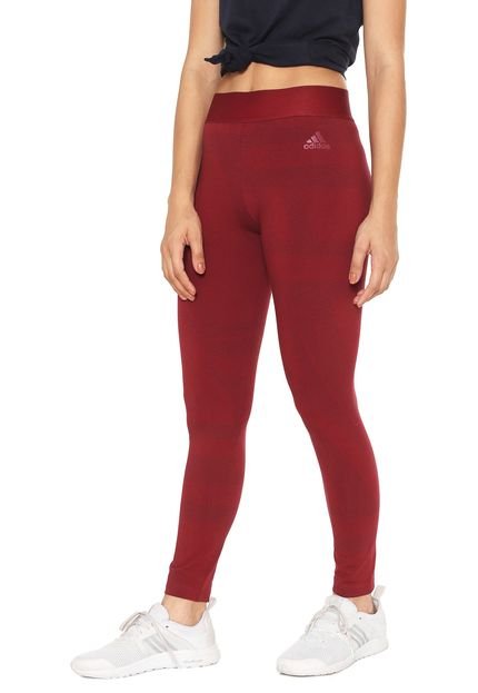 Legging adidas Performance Id Aop Vinho - Marca adidas Performance