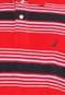 Camisa Polo Nautica Listras Vermelha - Marca Nautica