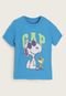 Camiseta Infantil GAP Snoopy Azul - Marca GAP