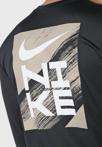 Camiseta Nike Df Ls Lgd Preta