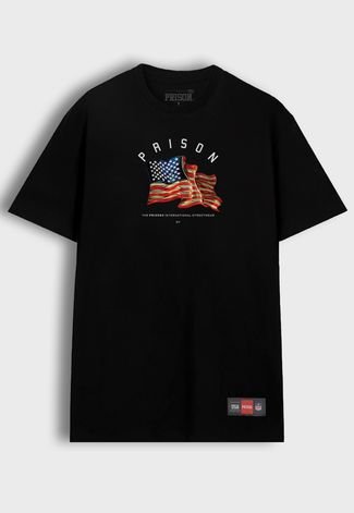 Camiseta Streetwear Prison Black Insternational Streetwear