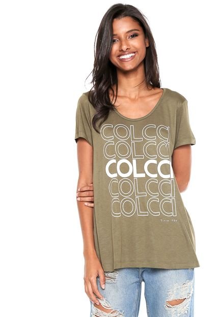 Camiseta Colcci Estampa Verde - Marca Colcci