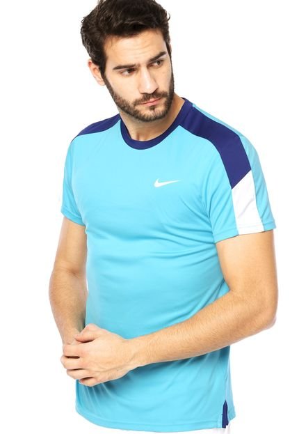 Camiseta Manga Curta  Nike Team Court Crew Azul - Marca Nike