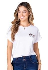 Camiseta Mujer Blanco Mp 2809
