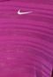 Camiseta Nike Touch Breeze Stripe SS Bright Roxa - Marca Nike