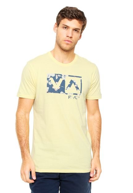 Camiseta RVCA Floral Balance Amarela - Marca RVCA