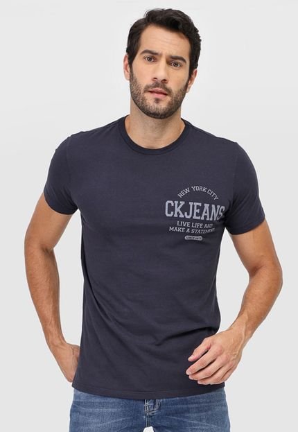 Camiseta Calvin Klein Jeans New York City Azul-Marinho - Marca Calvin Klein Jeans