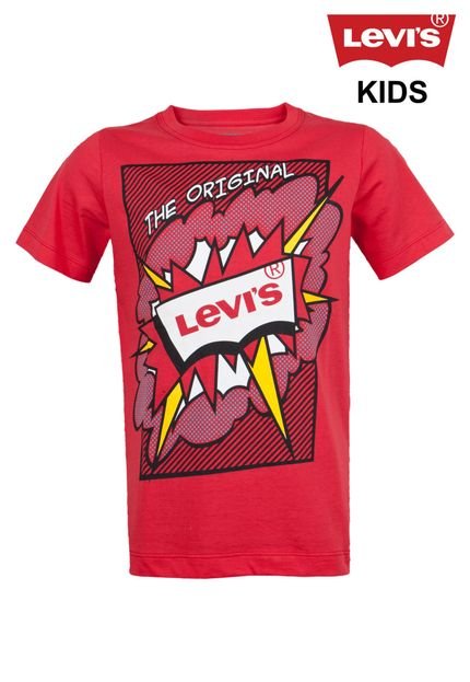 Camiseta Levis Kids The Original Vermelha - Marca Levis