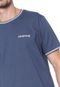 Camiseta Mr Kitsch Manga Curta Listras Azul-marinho - Marca MR. KITSCH