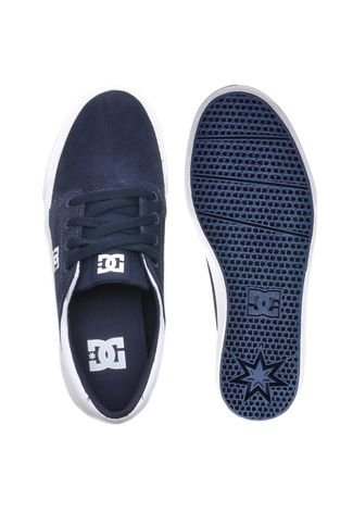Tênis Couro DC Shoes Trase Sd Azul-Marinho