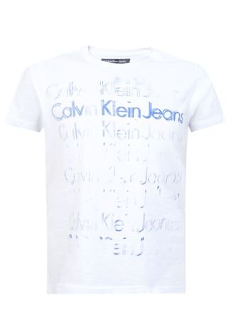 Camiseta Calvin Klein Kids Front Branca