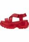 Sandália Papete Chunky GiGil Plataforma Vermelha - Marca Gigil