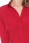 Camisa Aishty Reta Estampada Vermelha - Marca Aishty