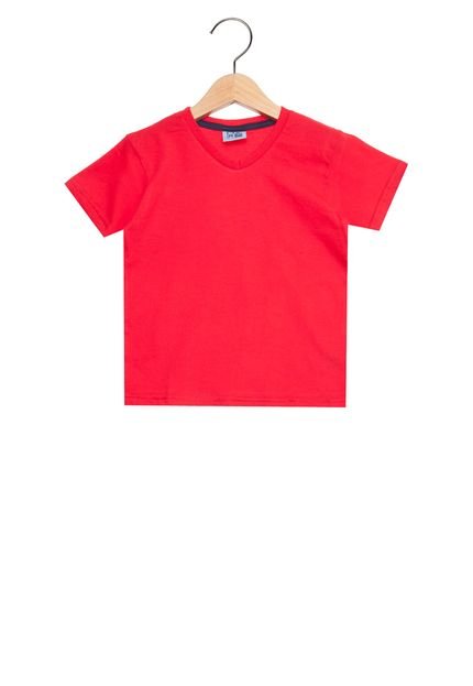 Camiseta Manga Curta DDK Basic  Infantil Vermelha - Marca DDK
