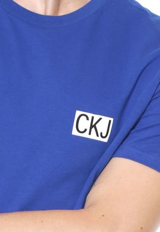 Camiseta Calvin Klein Jeans Logo Azul