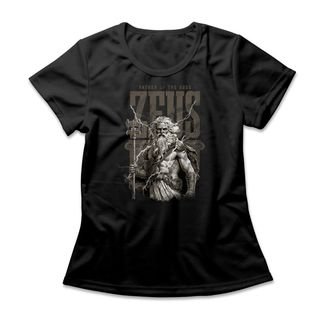 Camiseta Feminina Zeus - Preto