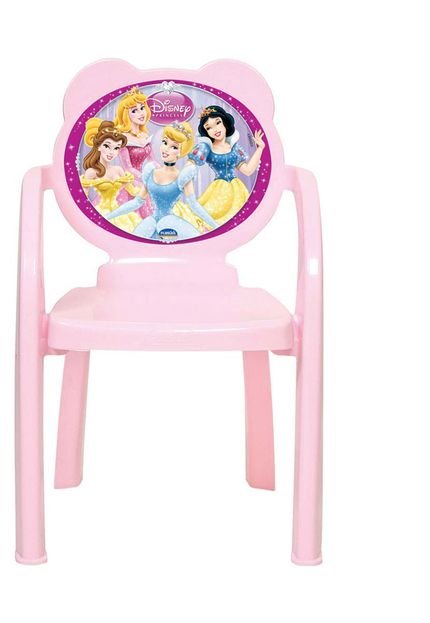 Cadeira Infantil Princesas Rosa Plasútil - Marca Plasutil