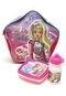 Lancheira Sestini Barbie Aventura nas Estrelas Especial Infantil Rosa/Prata - Marca Sestini
