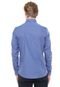 Camisa Calvin Klein Slim Padronagem Azul - Marca Calvin Klein
