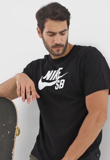 Camiseta Nike SB Logo Preta - Marca Nike SB