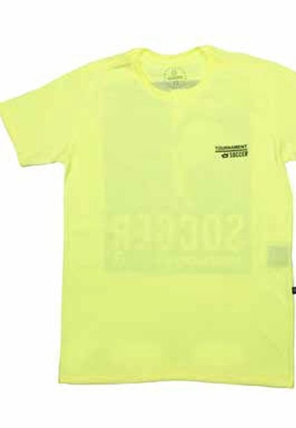 Camiseta Curta Infantil Verde Banana Danger 10 Amarelo - Marca Banana Danger