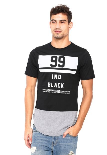 Camiseta Industrie Black 9010 Preta/Cinza - Marca Industrie