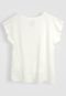 Blusa Infantil Elian Lisa Off-White - Marca Elian