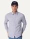 Camisa Tommy Jeans Masculina Regular Classic Oxford Mescla Azul Mescla - Marca Tommy Jeans