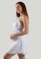 Kit Robe   Camisola Linha Noite Amamentação Maternidade Regulável Branco - Marca Linha Noite