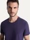 Camiseta Ellus Masculina Cotton Fine Aquarela Classic Roxa - Marca Ellus