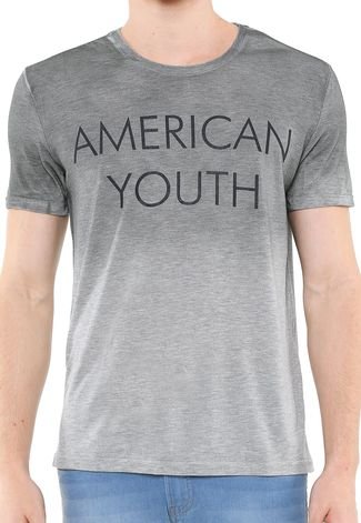 Camiseta Calvin Klein Jeans American Youth Cinza