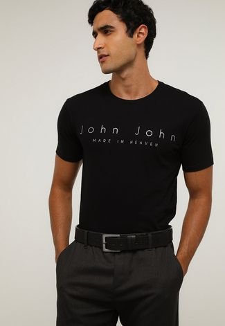 Camiseta Slim Fit Foil John John Masculina - John John