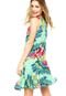 Vestido Curto Lucy in The Sky Floral Verde - Marca Lucy in The Sky