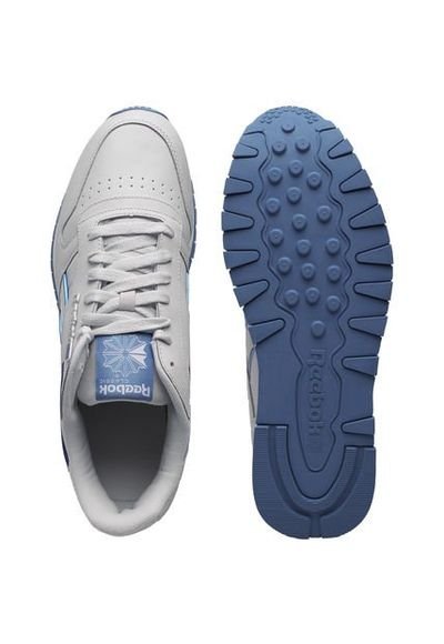 Tenis Running Blanco Azul Reebok Cl Leather Mu Compra Ahora