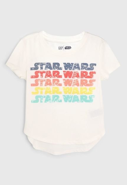 Blusa Infantil GAP Star Wars Branca - Marca GAP