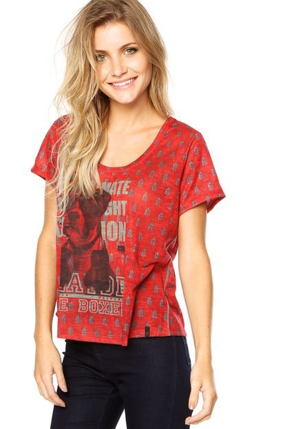 Camiseta Cantão Silk Boxer Vermelha - Marca Cantão