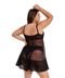 Camisola IMI Lingerie Sem Bojo Em Tule E Renda Com Calcinha Plus Size Aurora Preto - Marca IMI LINGERIE